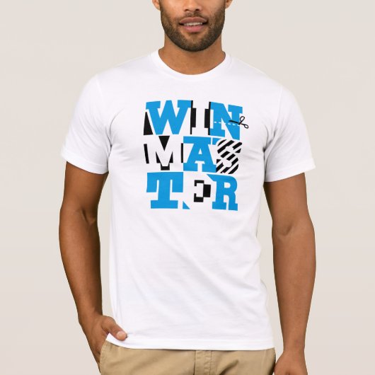 T-shirt original de typographie de winmaster (Devant)