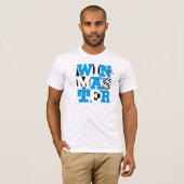 T-shirt original de typographie de winmaster (Devant entier)