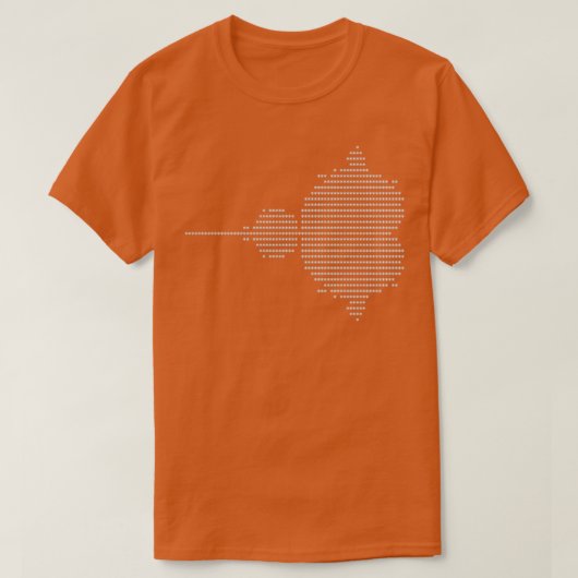 T-shirt Original Mandelbrot Replica white on black (Design devant)