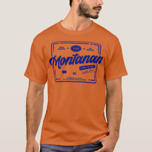 T-shirt Original Montanan Cool et amusant Timbre Vintage I