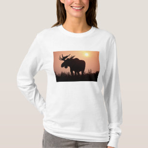 T-shirt orignal, Alces alces, taureau avec grands bois,