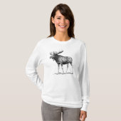 T-shirt Orignaux d'hiver (Devant entier)
