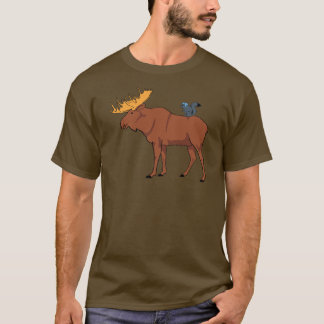 T-shirt Orignaux et écureuil