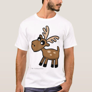 T-shirt Orignaux mignons de chocolat de bande dessinée de