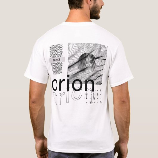 T-shirt Orion Design étoiles et astronaute spatiale (Dos)