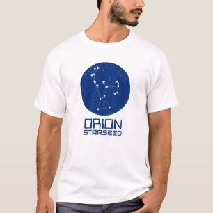 T-shirt Orion Starseed - Design bleu et blanc