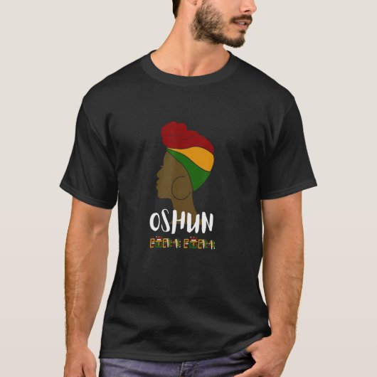 T-shirt Orisha Oshun Déesse De Divinité Fémininité Et L (Devant)