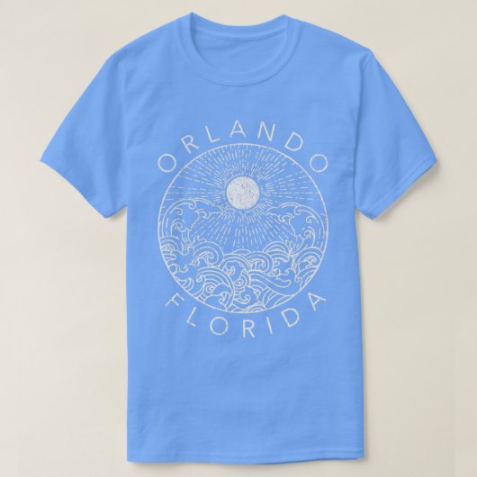 T-shirt Orlando Beach Floride Vacances Océan Rétro Souveni (Design devant)
