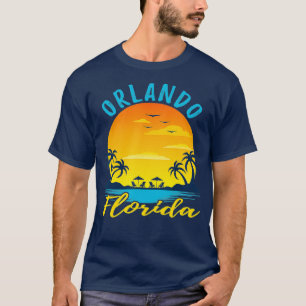 T-shirt Orlando Florida Sunset Beach Palm Trees Océan