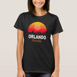 T-shirt Orlando Florida Vintage Sunset Retro City State US