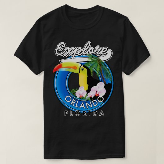 T-shirt Orlando Floride patch de voyage (Design devant)