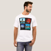 T-shirt Orlando, Miami, South Beach Collage (Devant entier)