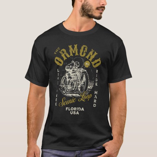 T-shirt Ormond Pittoresque Loop Floride Motorcycle Circuit (Devant)