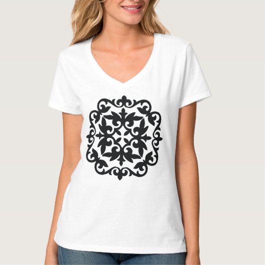 T-shirt Ornamental Floral Design (Devant)