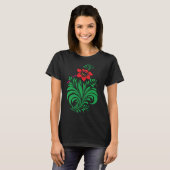 T-shirt Ornamental Floral Flower Design – Elegant (Devant entier)
