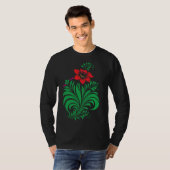 T-shirt Ornamental Floral Flower Design – Elegant (Devant entier)