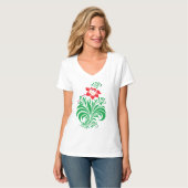 T-shirt Ornamental Floral Flower Design – Elegant (Devant entier)
