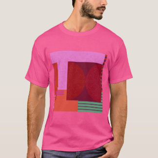 T-shirt Ornaments et rayures Design de formes et couleurs