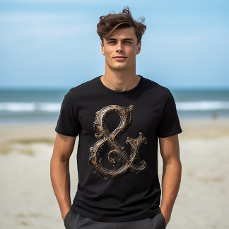 T-shirt Ornate Ampersand Design