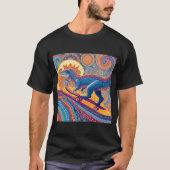 T-shirt Ornate Psychedelic Dino Skater (Devant)