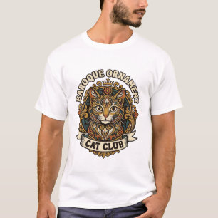T-shirt Ornement baroque Chat Cadeau amateur de chat - Orn