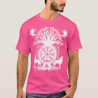 T-shirt Ornement de boussole viking Vegvisir 1