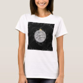 T-shirt Ornement de Noël Boule de Disco Élégante (Devant)