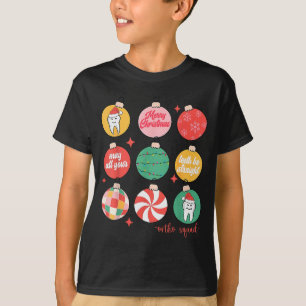 T-shirt Ornement de Noël Orthodontie Ortho Squad Dents B