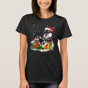 T-shirt Ornement de sapin de Noël Schnauzer Chien de compa