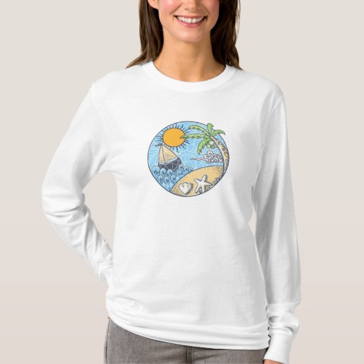 T-shirt Ornement d'été (Devant)