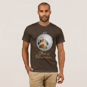 T-shirt Ornement d'ours - chemises foncées (Devant entier)