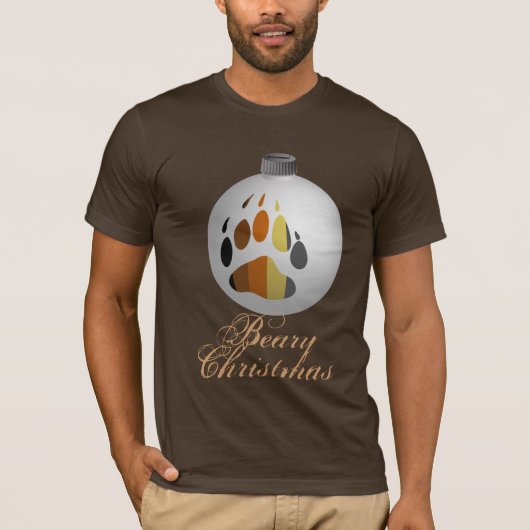 T-shirt Ornement d'ours - chemises foncées (Devant)