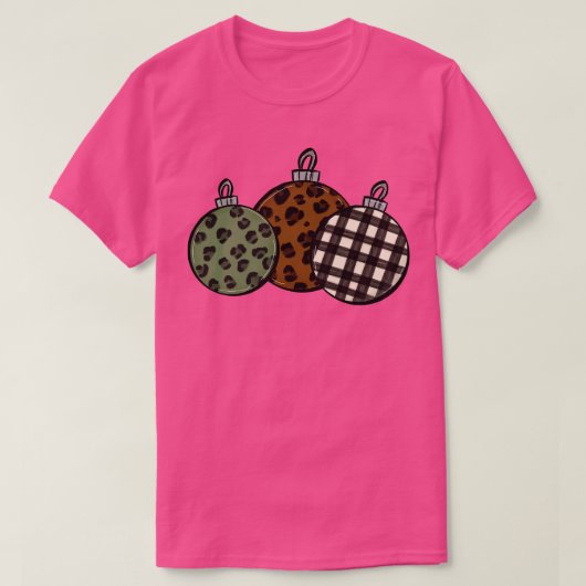 T-shirt ornements de noël (Design devant)