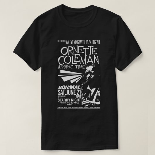T-shirt Ornette Coleman & Prime Time (Design devant)