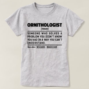 T-shirt Ornithologue Noun Définition Cool d'observation de
