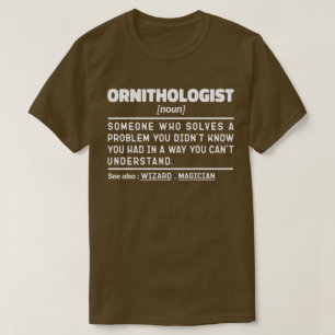 T-shirt Ornithologue Noun Définition Cool d'observation de
