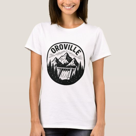 T-shirt Oroville California - Emblem Design (Devant)