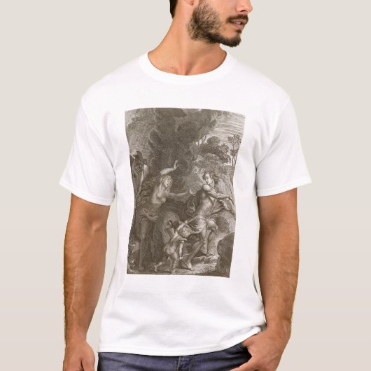 T-shirt Orphée, Eurydice principal hors d'enfer, regarde (Devant)