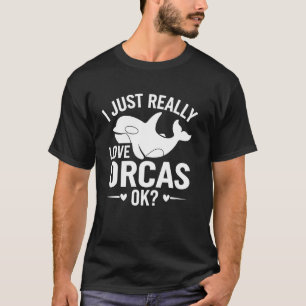 T-shirt Orque Baleine Épaulard Je Suis Orca Amoureux O