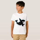 T-shirt Orque mignonne (épaulard) (Devant entier)