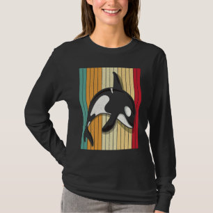 T-shirt Orque Rétro Vintage Épée Baleine Épaulard