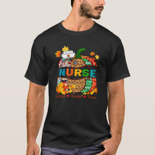 T-shirt Ortho Infirmière RN Grateful Blessé Citrouille