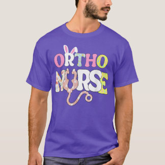T-shirt Ortho Nurse Life Stethoscope Scrub Cute Bunny Oeuf