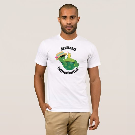 T-shirt Orthodontiste retraité (tortue) (Devant entier)