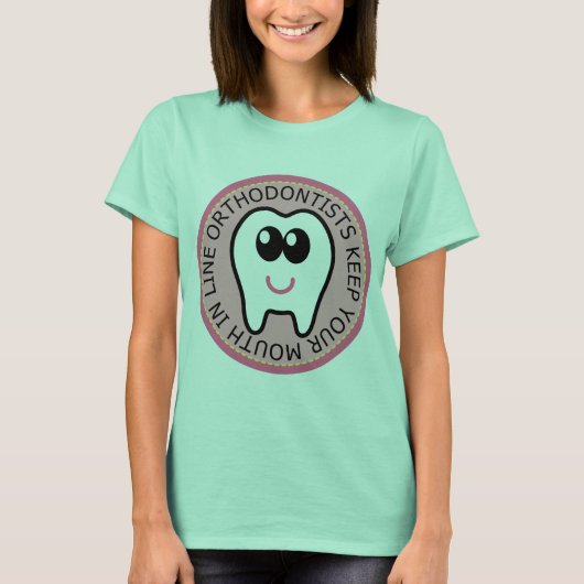 T-shirt Orthodontiste rose (Devant)