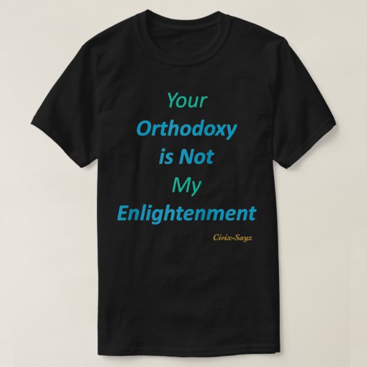 T-shirt Orthodoxie contre (Design devant)