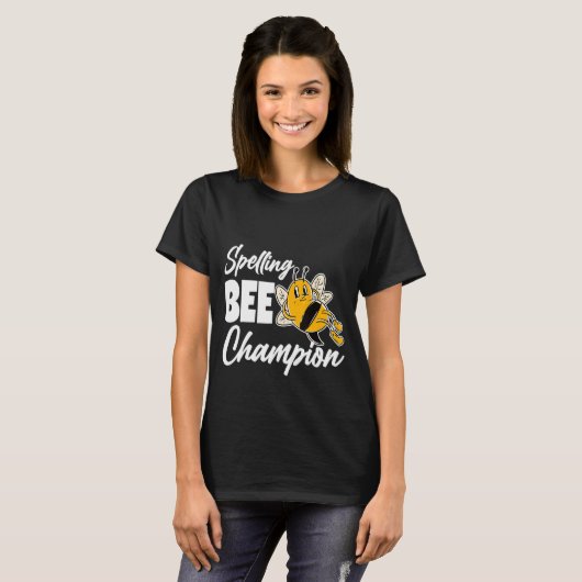 T-shirt Orthographe Bee Champ (Devant entier)