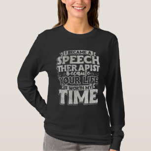 T-shirt Orthophoniste Thérapie de la parole pour femme