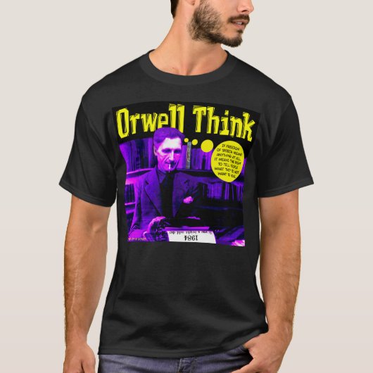 T-shirt Orwell Think (Devant)