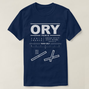 T-shirt ORY de l'aéroport de Paris Orly